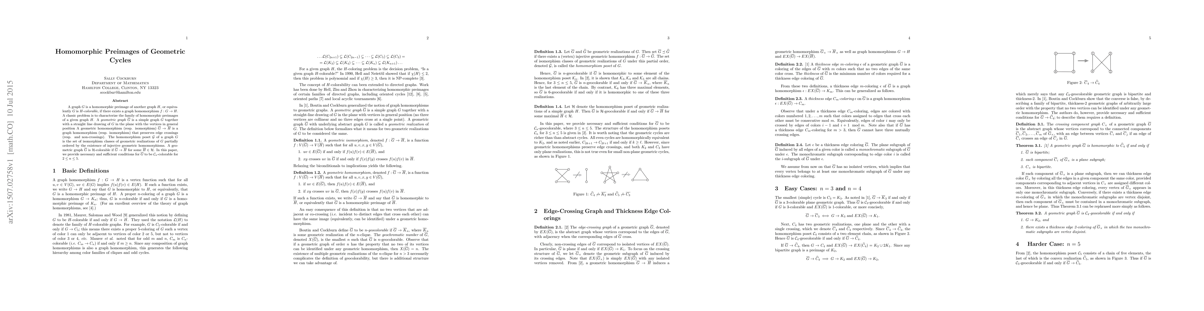 Thumbnail for Homomorphic Preimages of Geometric Cycles