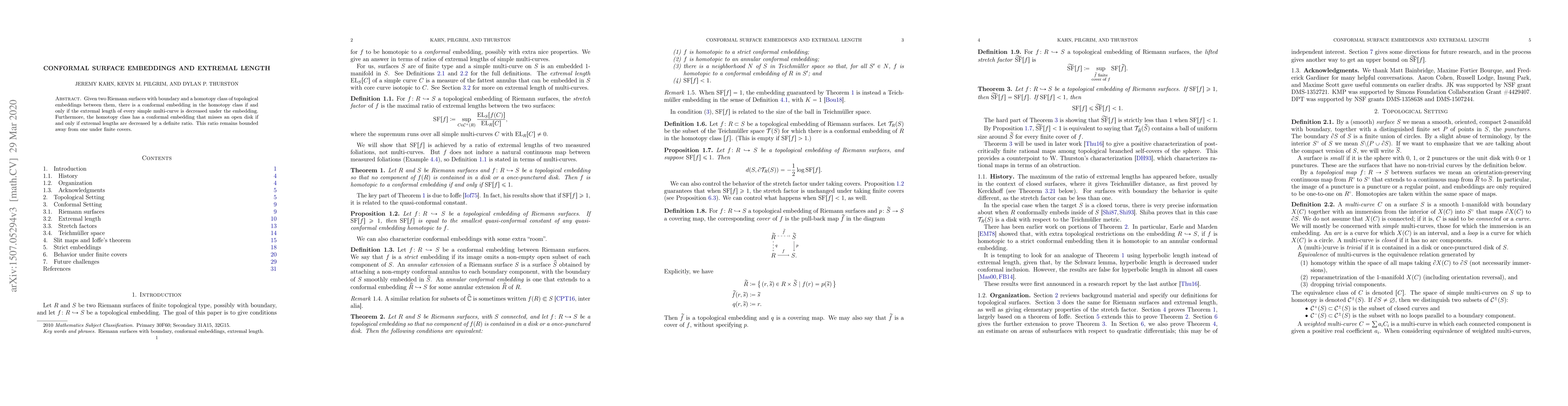 Thumbnail for Conformal surface embeddings and extremal length