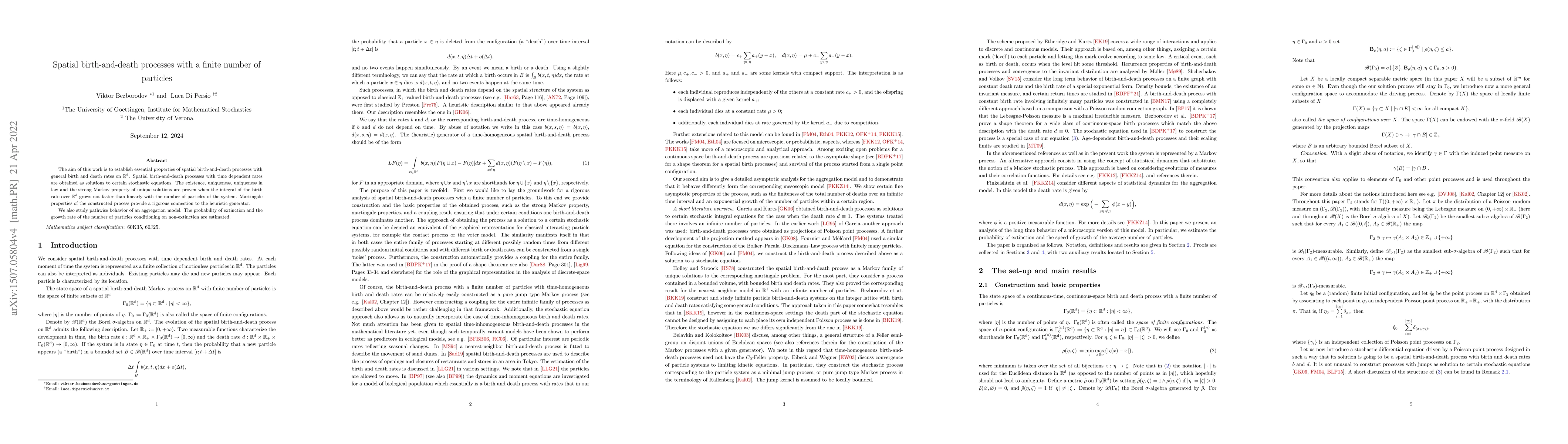 Thumbnail for Spatial birth-and-death processes with a finite number of particles