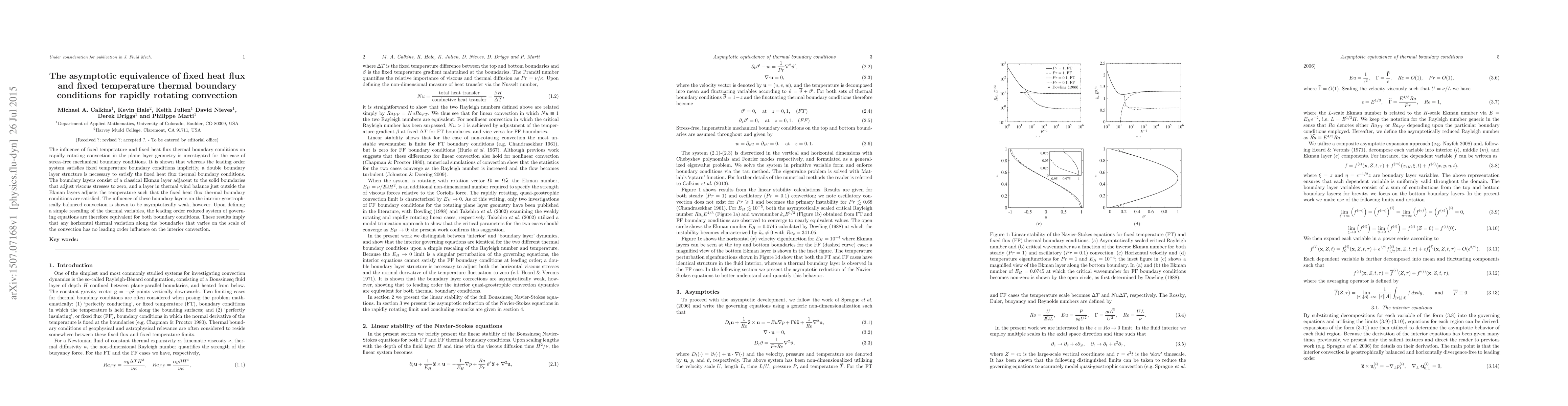 Thumbnail for The asymptotic equivalence of fixed heat flux and fixed temperature
  thermal boundary conditions for rapidly rotating convection