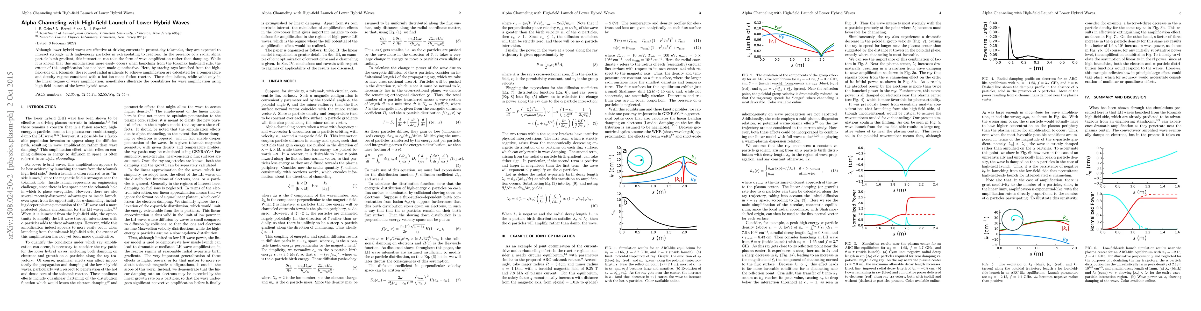 Thumbnail for Alpha Channeling with High-field Launch of Lower Hybrid Waves