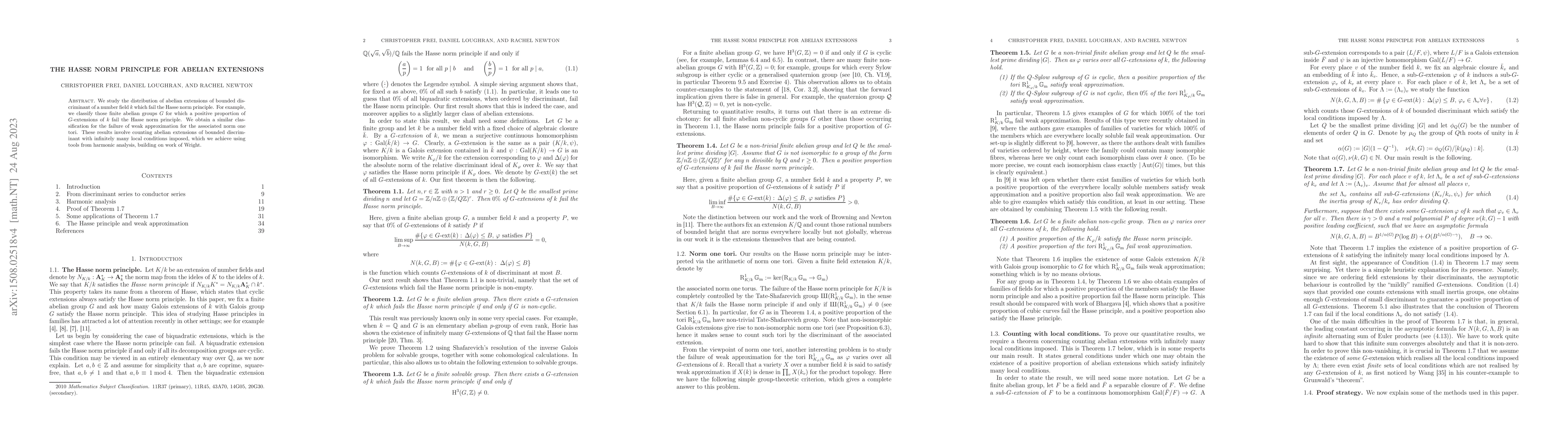 Thumbnail for The Hasse norm principle for abelian extensions