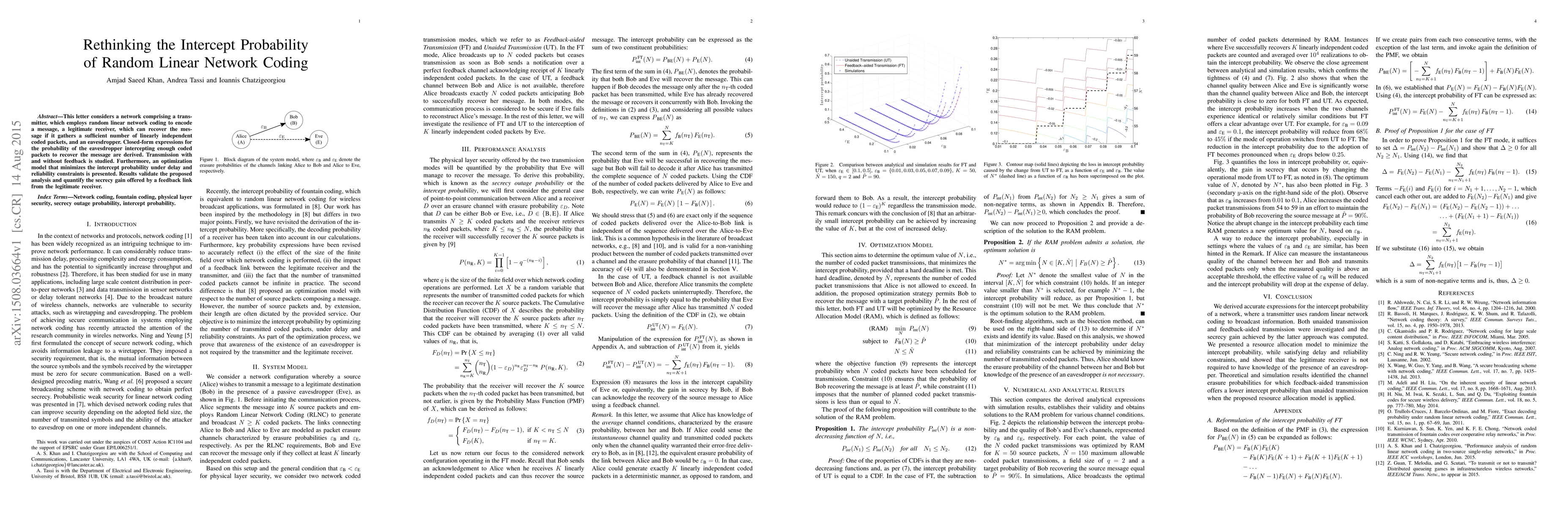 Thumbnail for Rethinking the Intercept Probability of Random Linear Network Coding