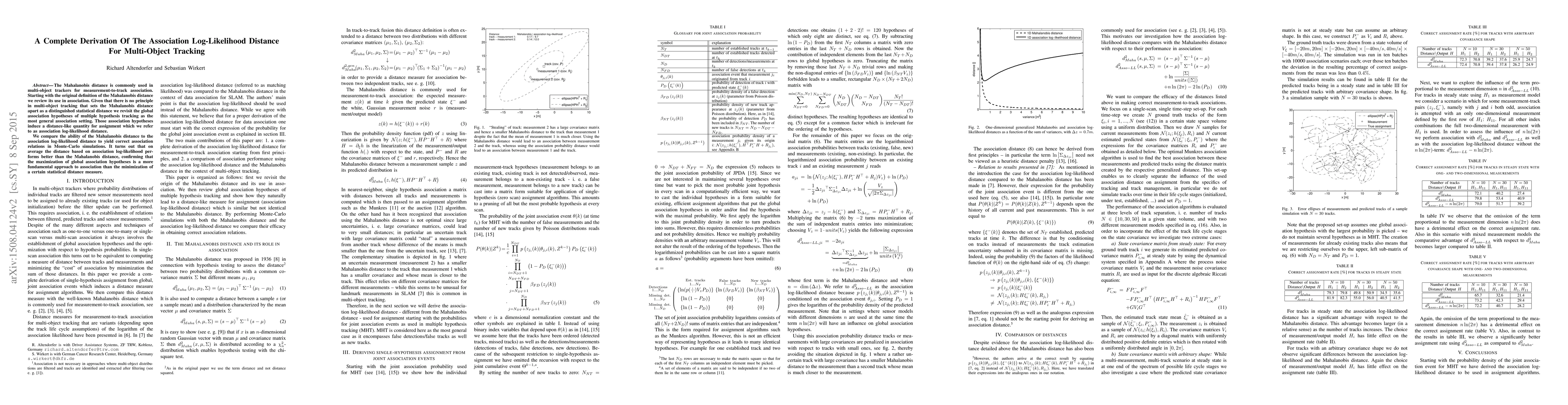 Thumbnail for A Complete Derivation Of The Association Log-Likelihood Distance For
  Multi-Object Tracking