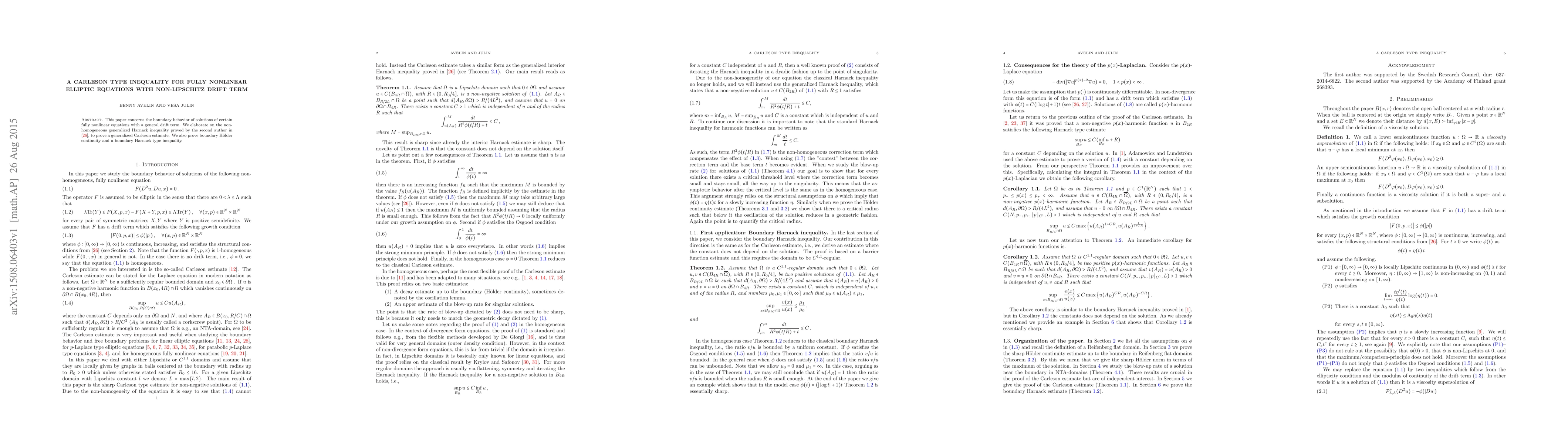 Thumbnail for A Carleson type inequality for fully nonlinear elliptic equations with
  non-Lipschitz drift term