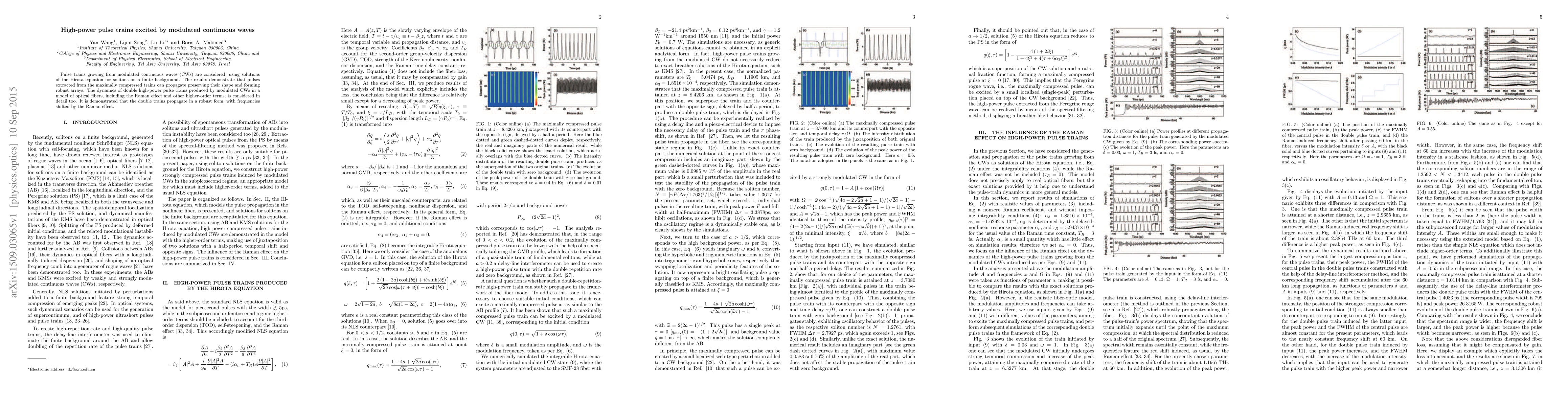 Thumbnail for High-power pulse trains excited by modulated continuous waves