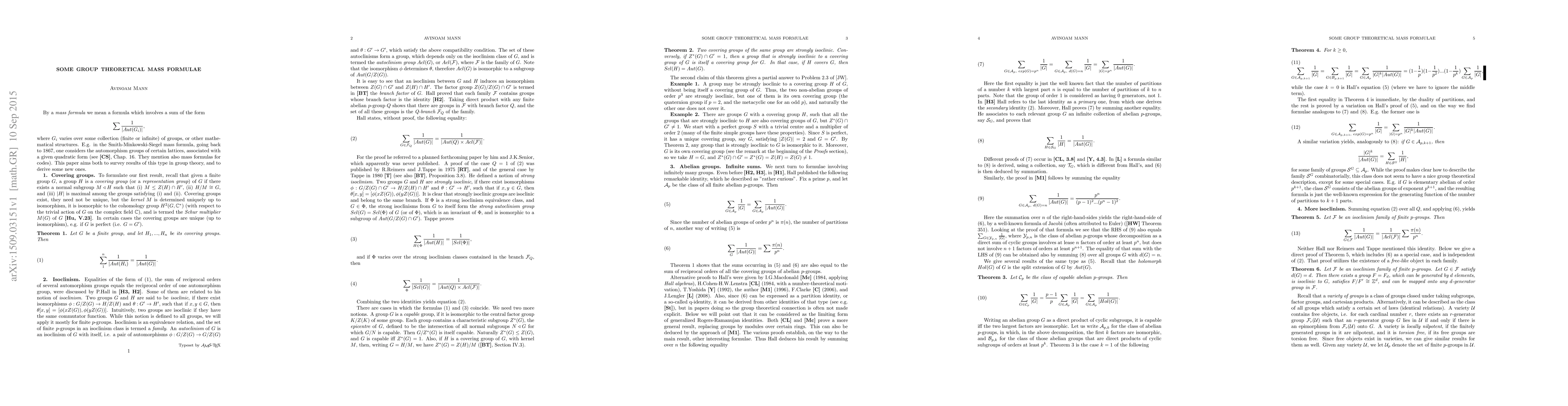 Thumbnail for Some group theoretical mass formulae