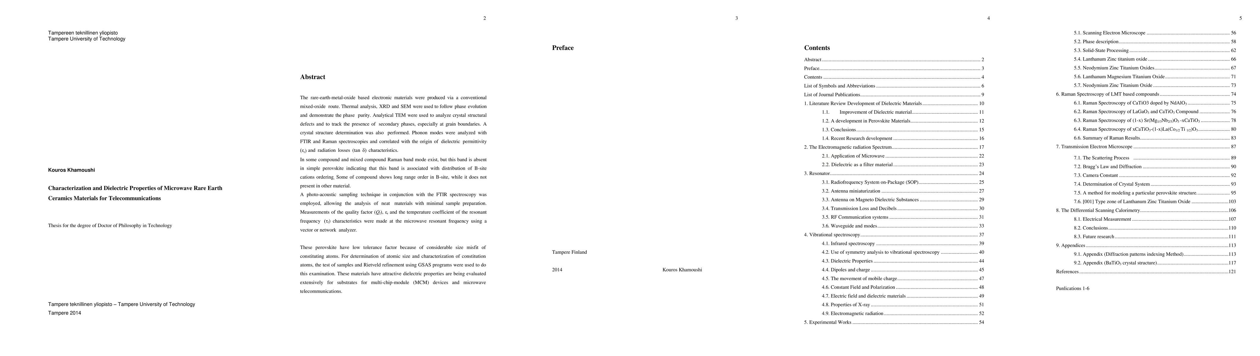 Thumbnail for Characterization and Dielectric Properties of Microwave Rare Earth
  Ceramics Materials for Telecommunications