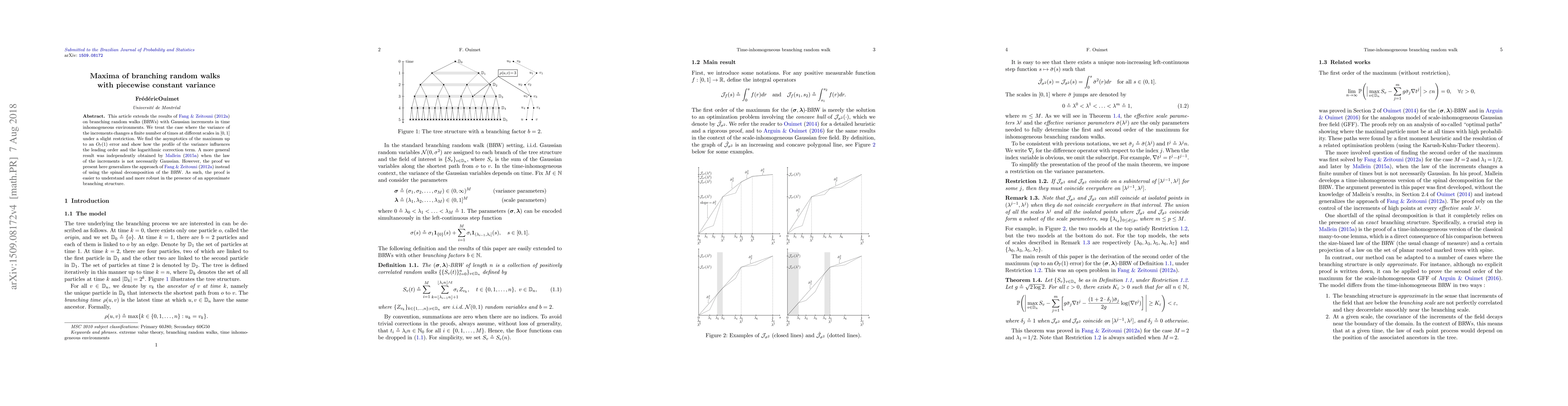 Thumbnail for Maxima of branching random walks with piecewise constant variance