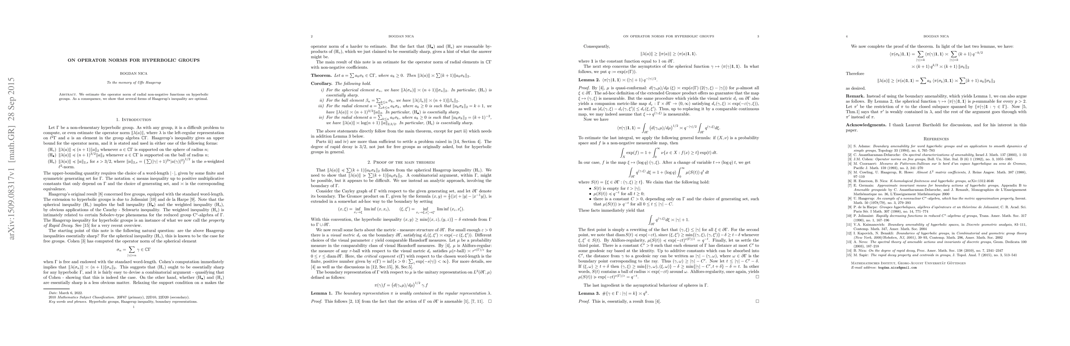 Thumbnail for On operator norms for hyperbolic groups