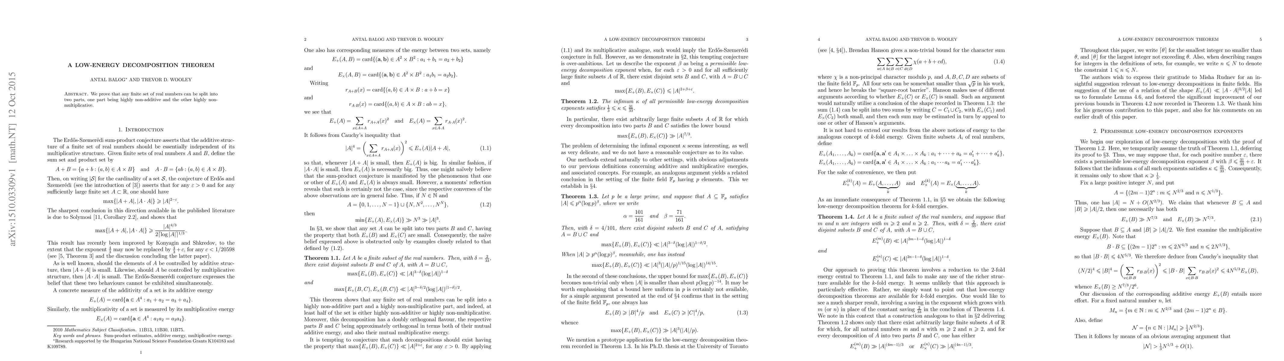 Thumbnail for A low-energy decomposition theorem