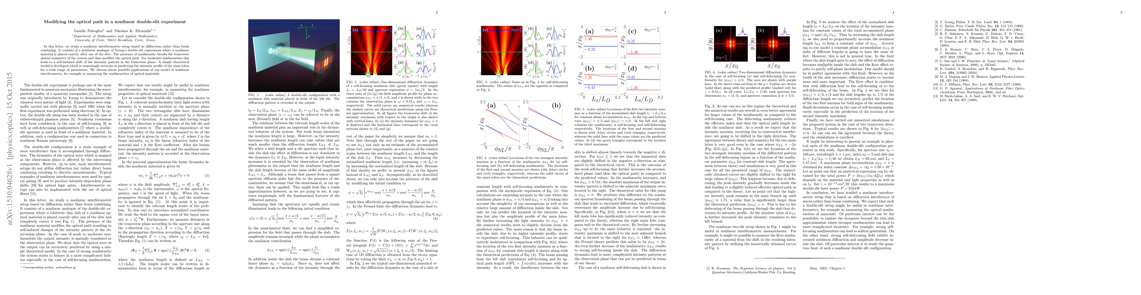 Thumbnail for Modifying the optical path in a nonlinear double-slit experiment