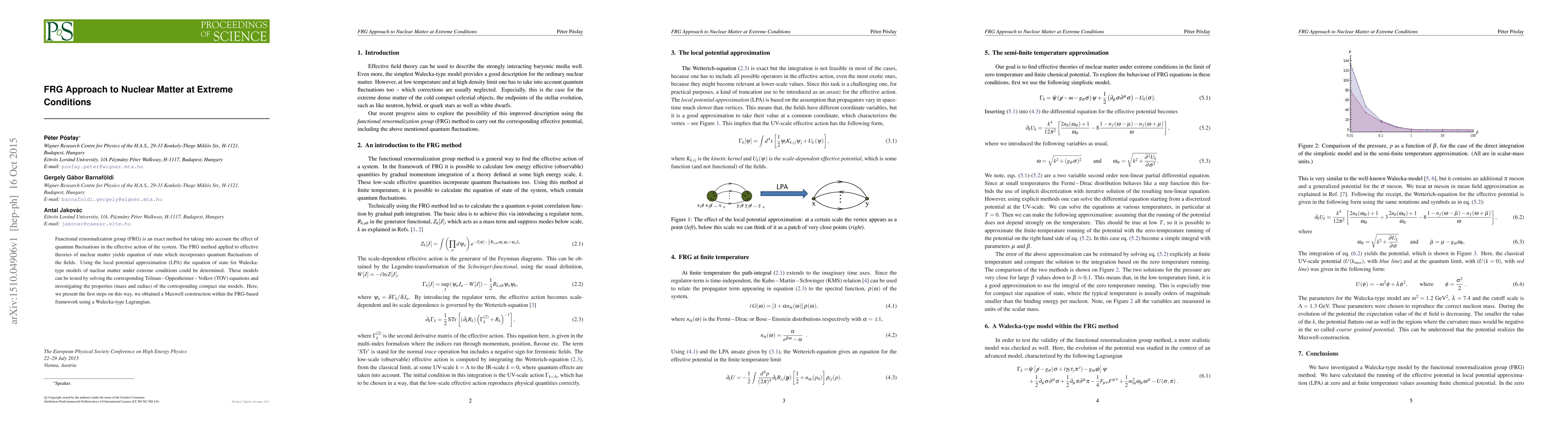 Thumbnail for FRG Approach to Nuclear Matter at Extreme Conditions