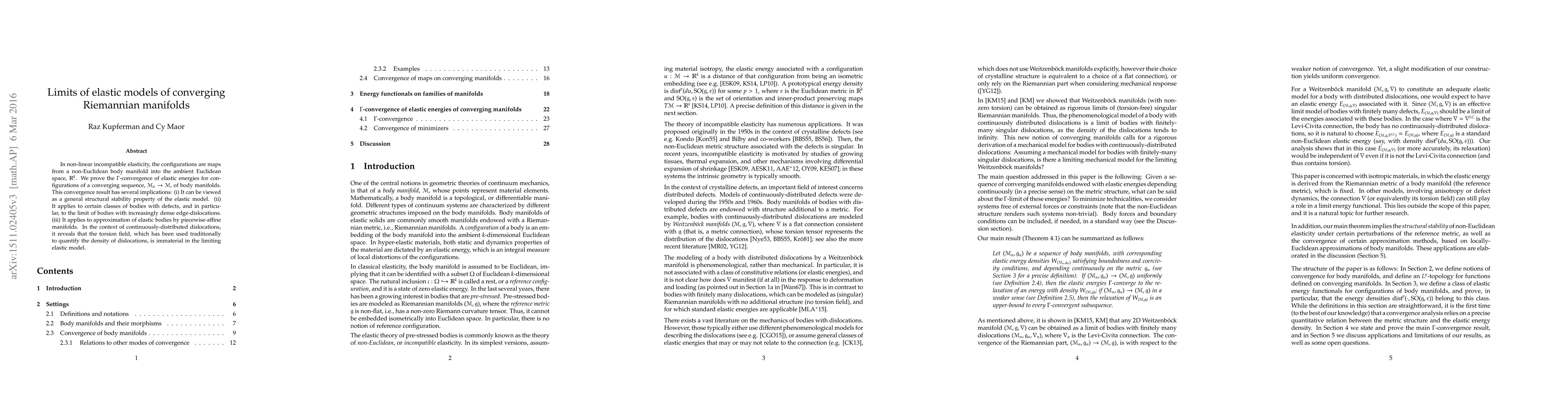 Thumbnail for Limits of elastic models of converging Riemannian manifolds