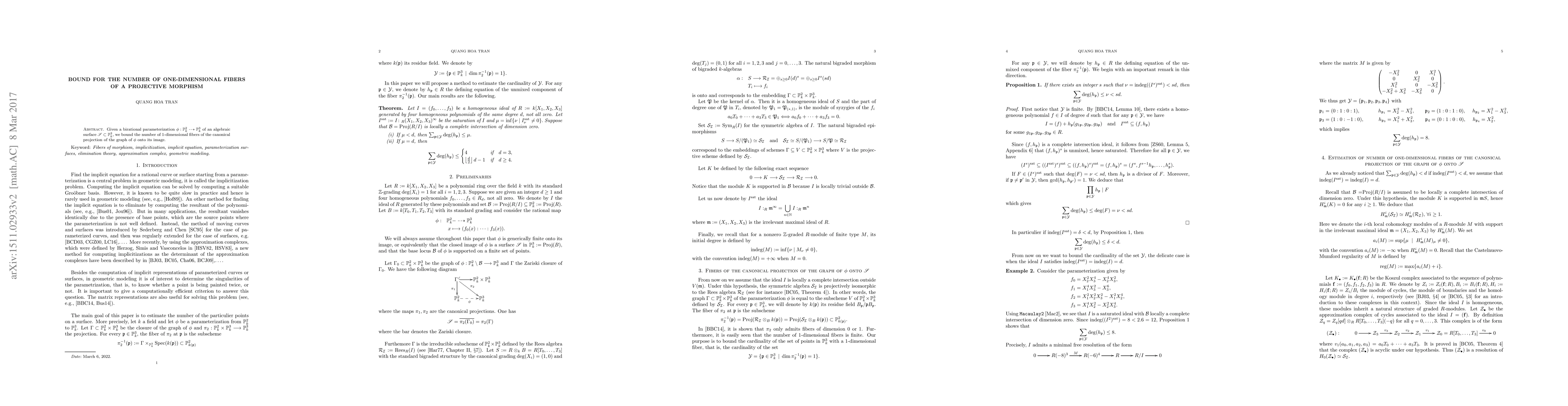 Thumbnail for Bound for the number of one-dimensional fibers of a projective morphism