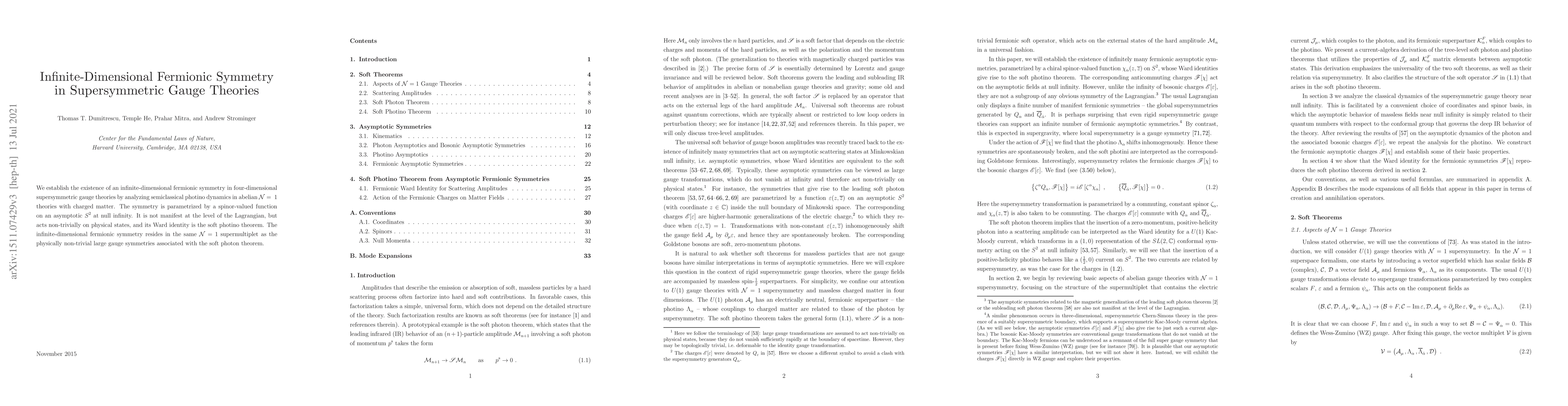 Thumbnail for Infinite-Dimensional Fermionic Symmetry in Supersymmetric Gauge Theories