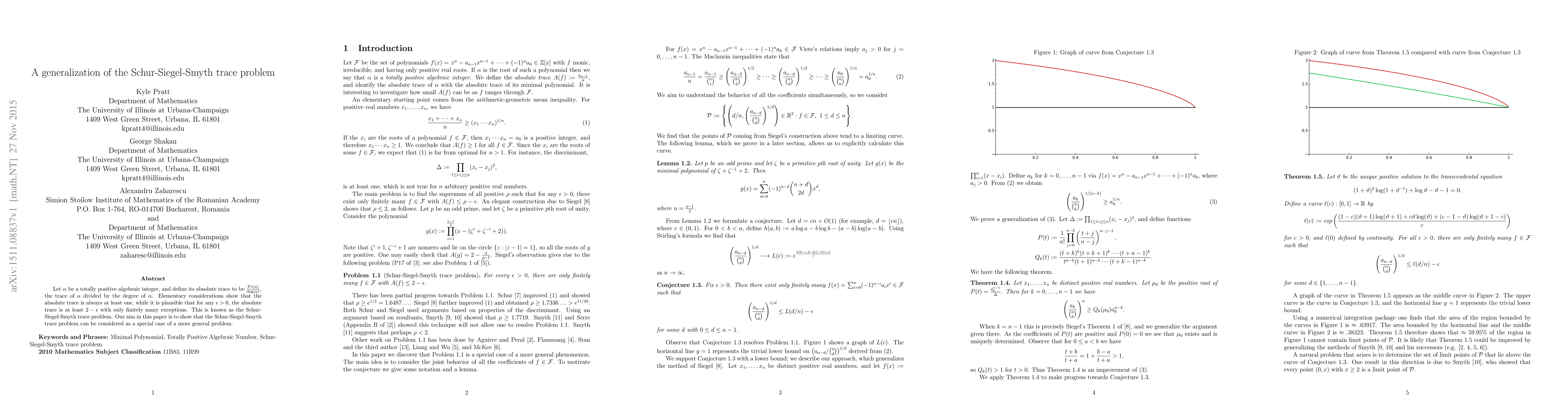 Thumbnail for A Generalization of the Schur-Siegel-Smyth Trace Problem