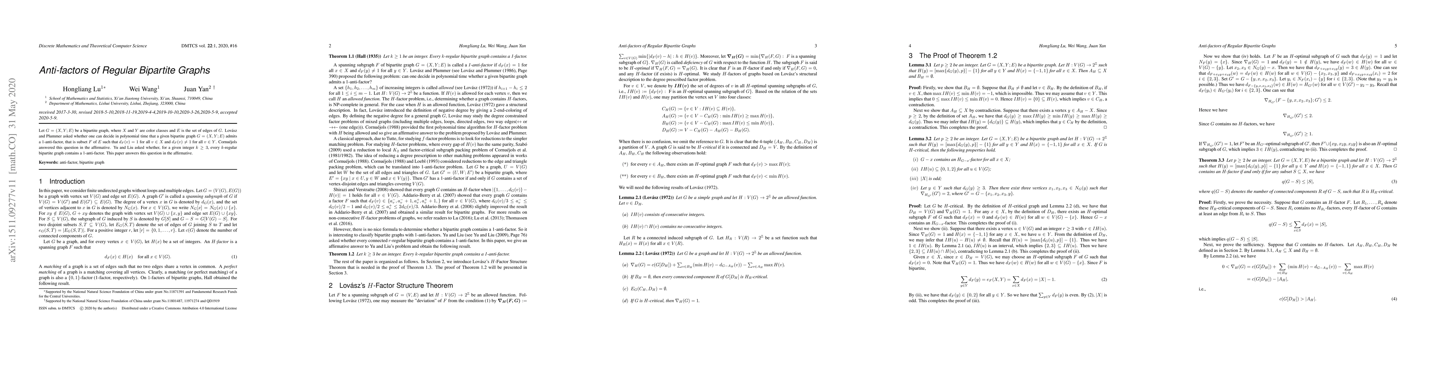 Thumbnail for Antifactors of regular bipartite graphs