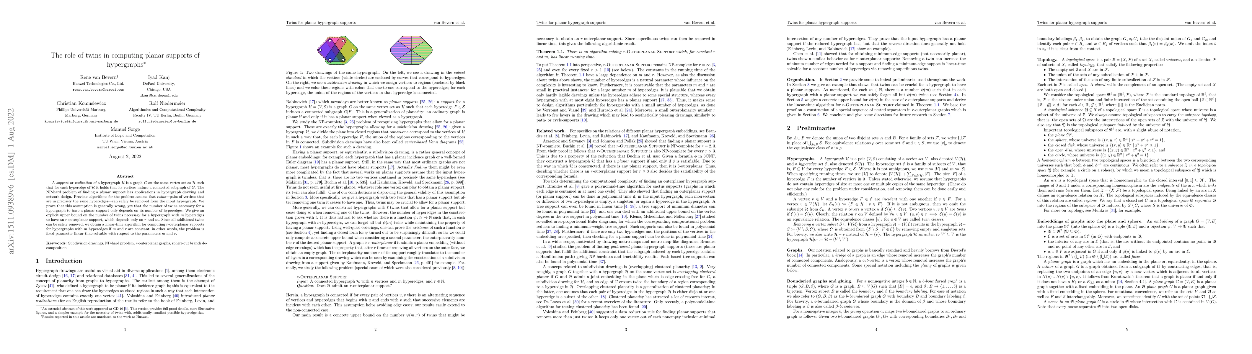Thumbnail for The role of twins in computing planar supports of hypergraphs