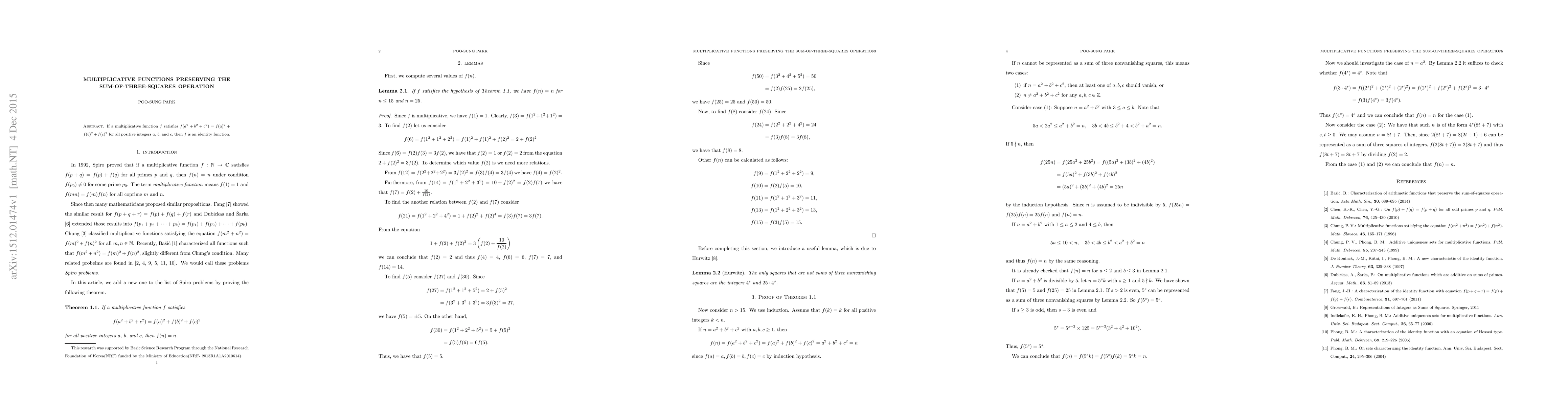 Thumbnail for Multiplicative functions preserving the sum-of-three-squares operation