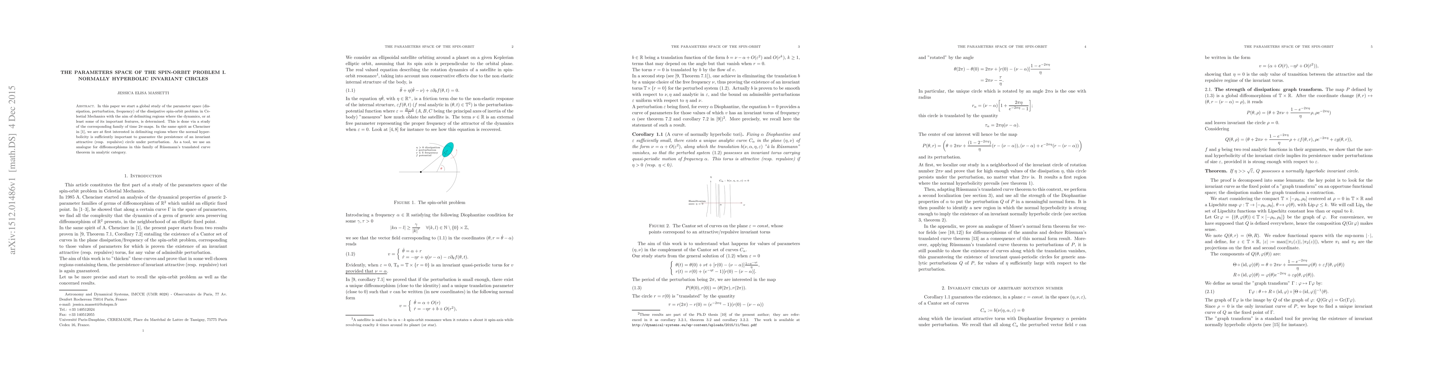 Thumbnail for The parameters space of the spin-orbit problem I. Normally hyperbolic
  invariant circles