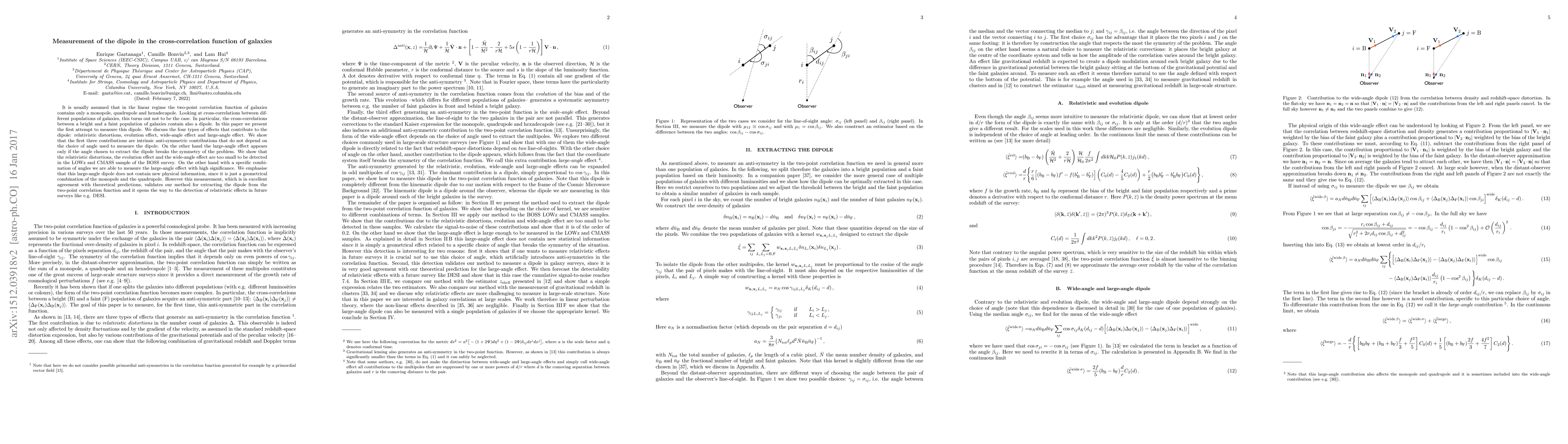 Thumbnail for Measurement of the dipole in the cross-correlation function of galaxies