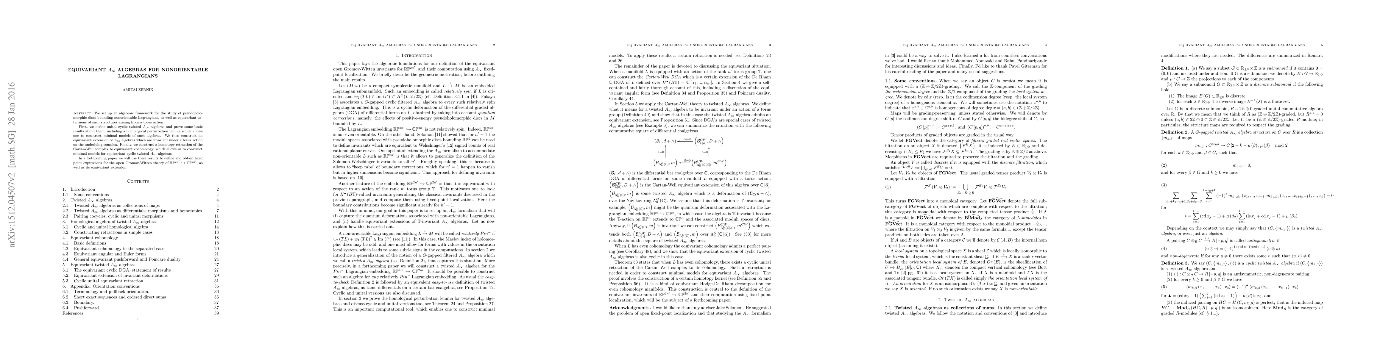 Thumbnail for Equivariant A-infinity algebras for nonorientable Lagrangians