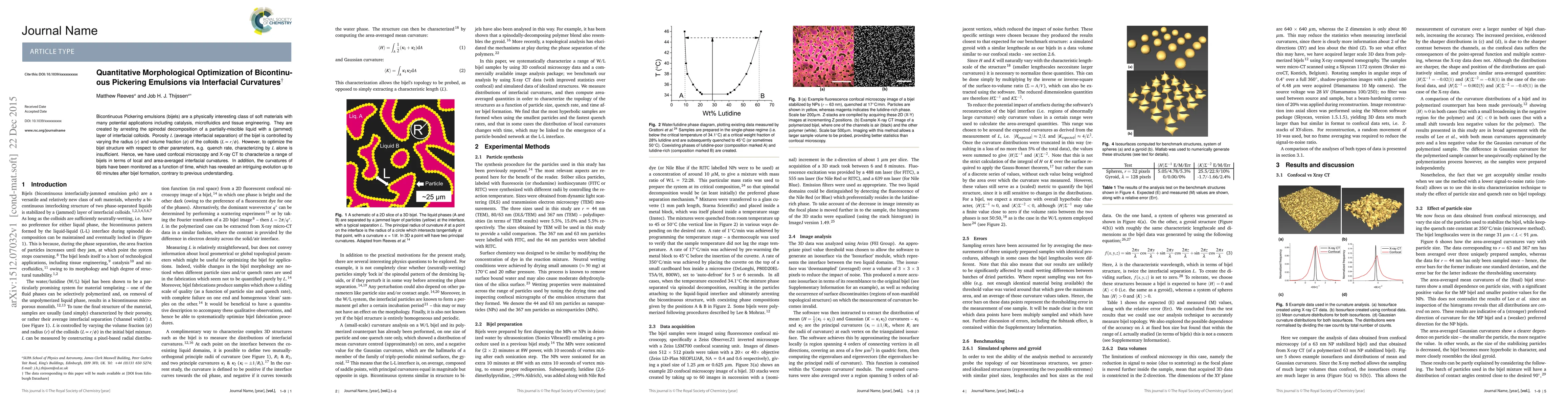 Thumbnail for Quantitative Morphological Optimization of Bicontinuous Pickering
  Emulsions via Interfacial Curvatures