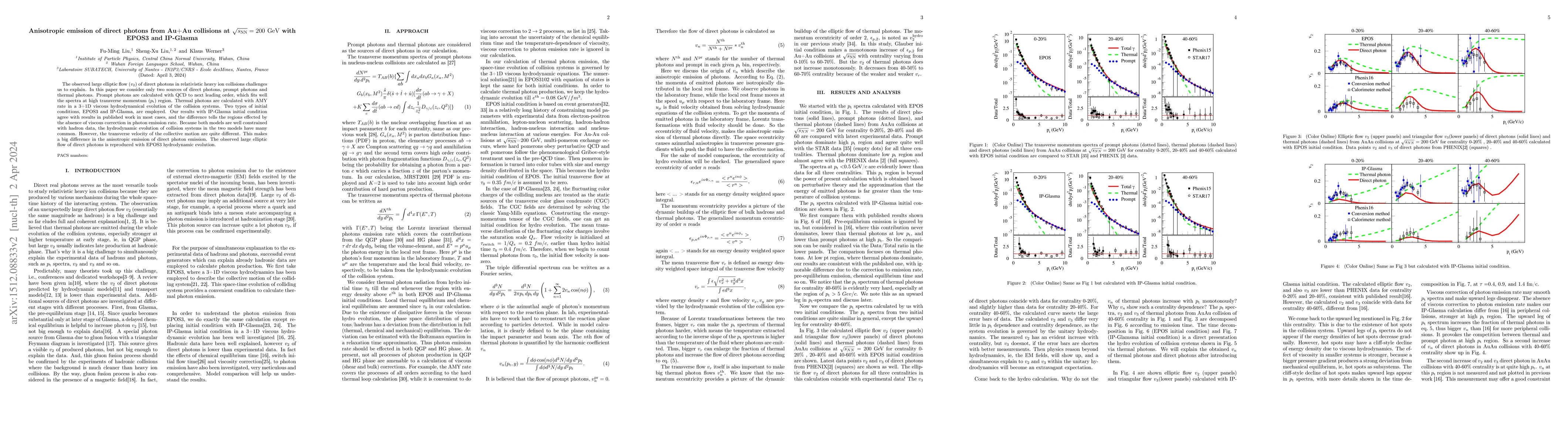 Thumbnail for Anisotropic emission of direct photons from Au+Au collisions at $\sqrt
  {s_{\rm NN}}=200~{\rm GeV}$ with EPOS3 and IP-Glasma
