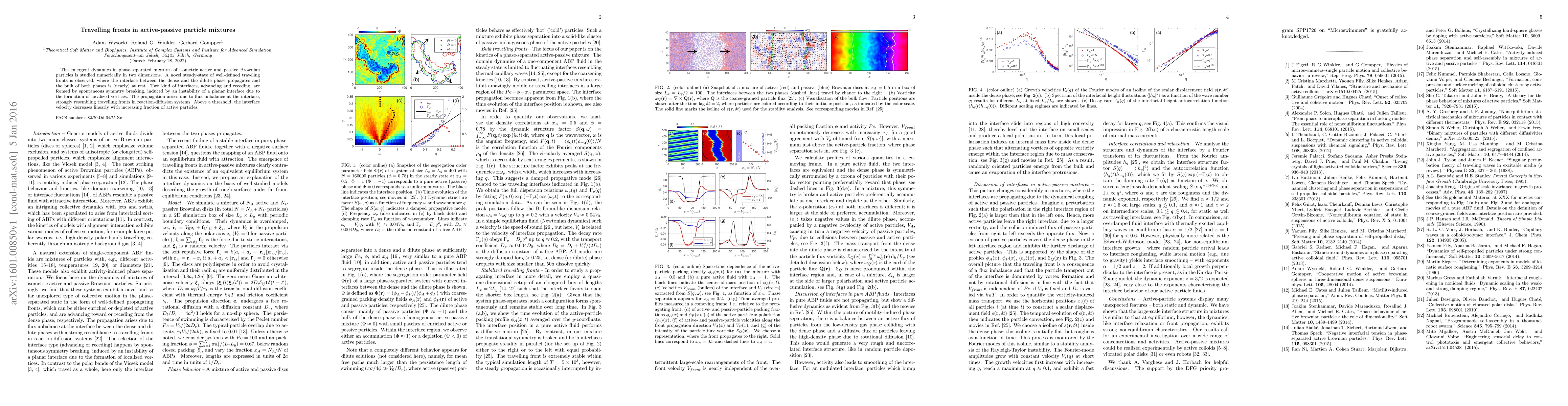 Thumbnail for Traveling fronts in active-passive particle mixtures