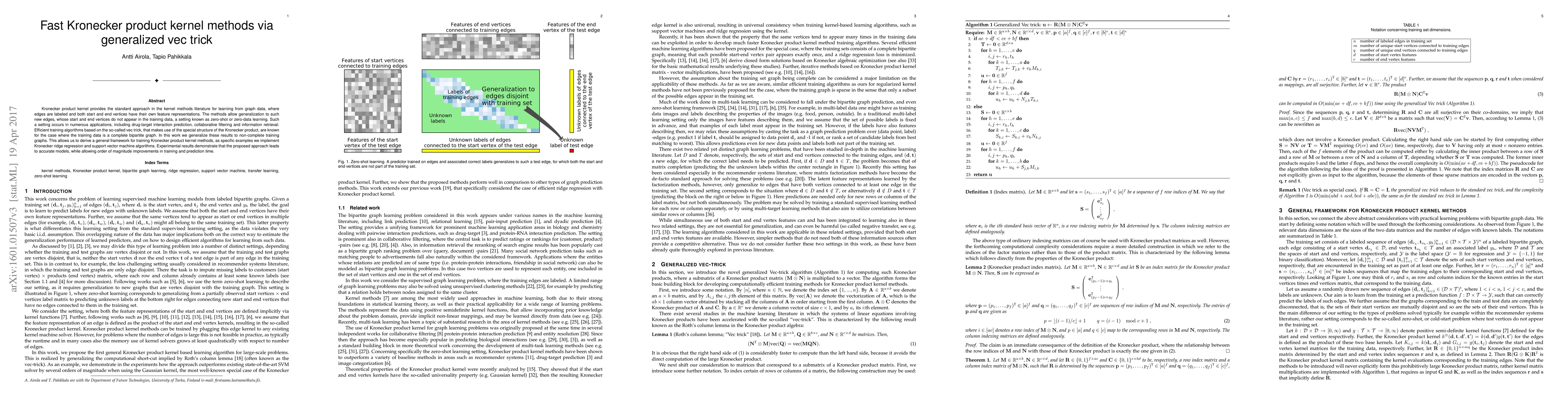 Thumbnail for Fast Kronecker product kernel methods via generalized vec trick