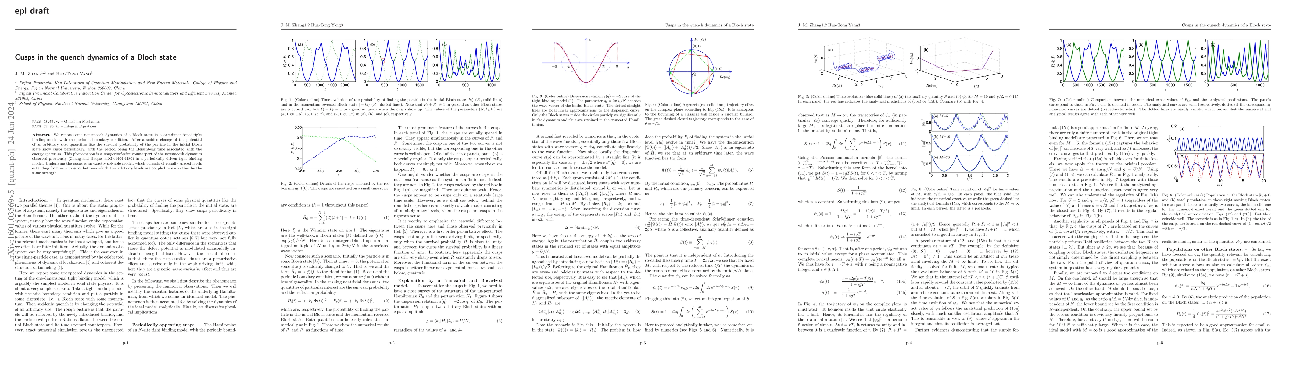 Thumbnail for Cusps in the quench dynamics of a Bloch state