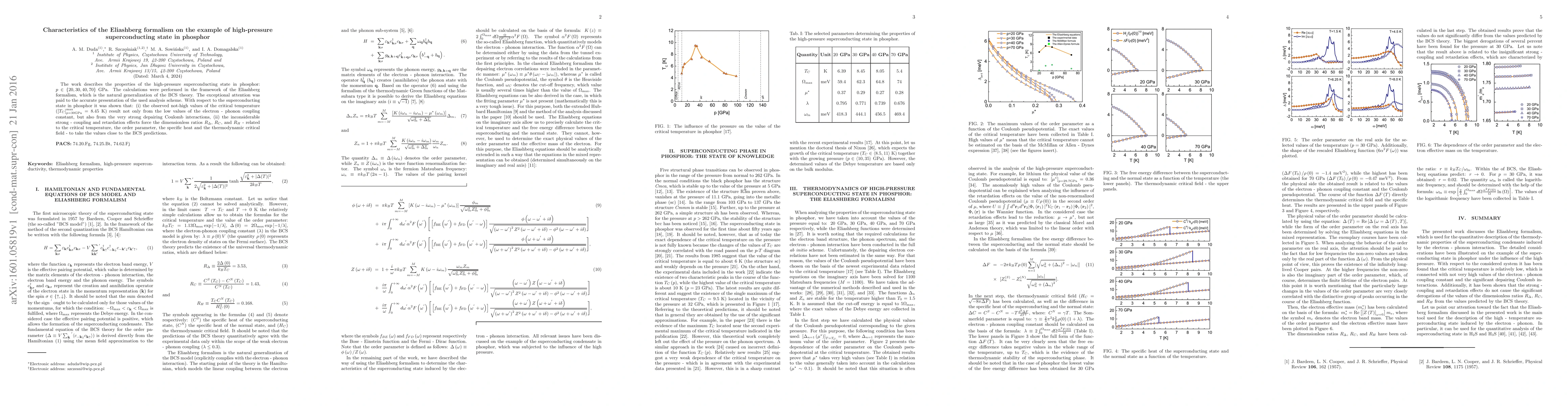 Thumbnail for Characteristics of the Eliashberg formalism on the example of
  high-pressure superconducting state in phosphor