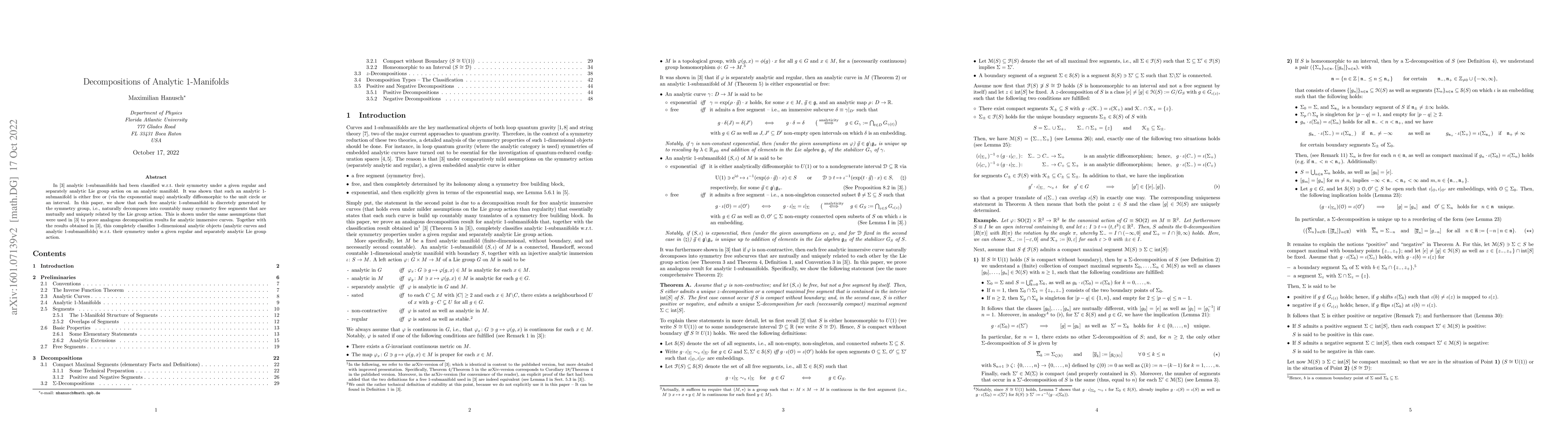 Thumbnail for Decompositions of Analytic 1-Manifolds
