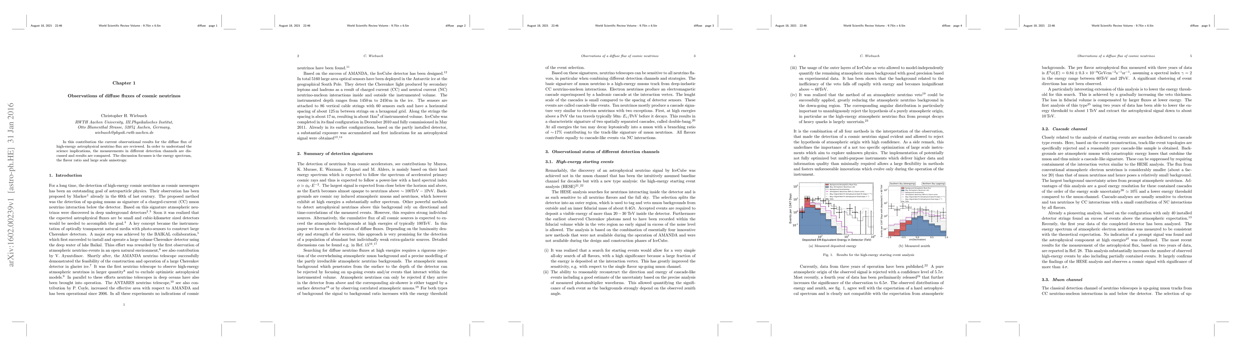 Thumbnail for Observations of diffuse fluxes of cosmic neutrinos