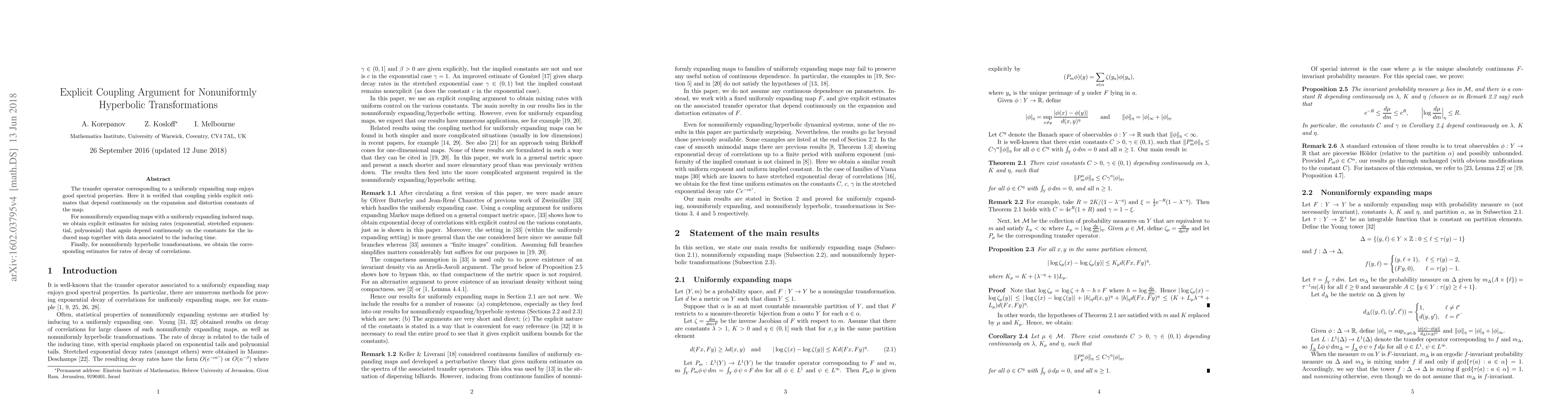 Thumbnail for Explicit coupling argument for nonuniformly hyperbolic transformations