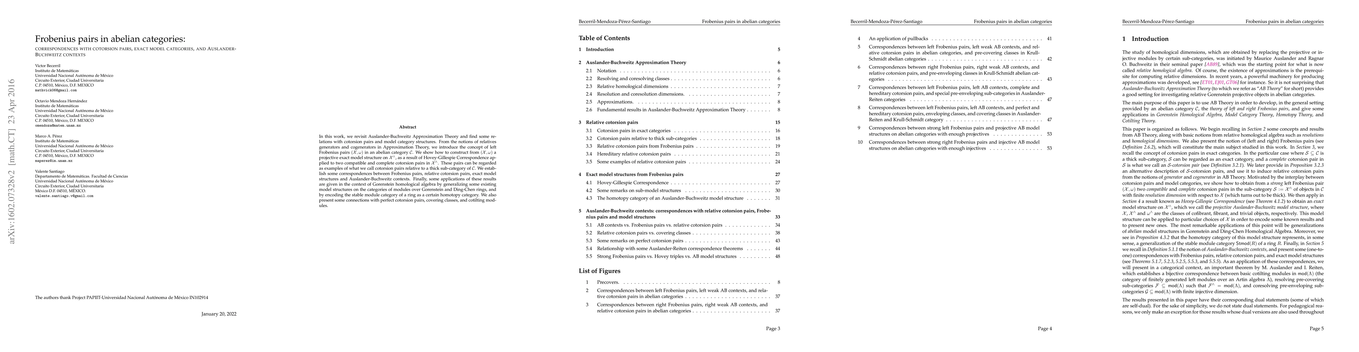 Thumbnail for Frobenius pairs in abelian categories: correspondences with cotorsion
  pairs, exact model categories, and Auslander-Buchweitz contexts