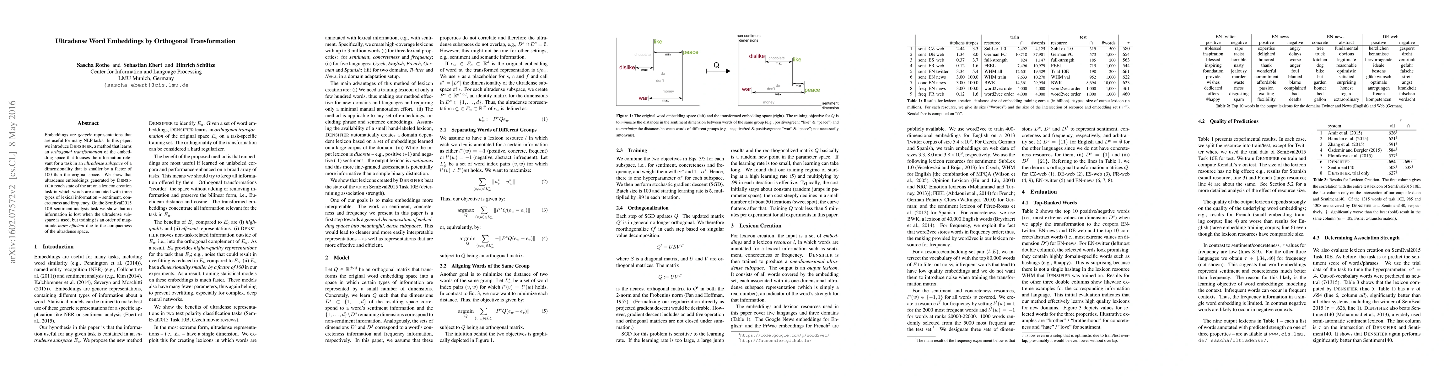 Thumbnail for Ultradense Word Embeddings by Orthogonal Transformation