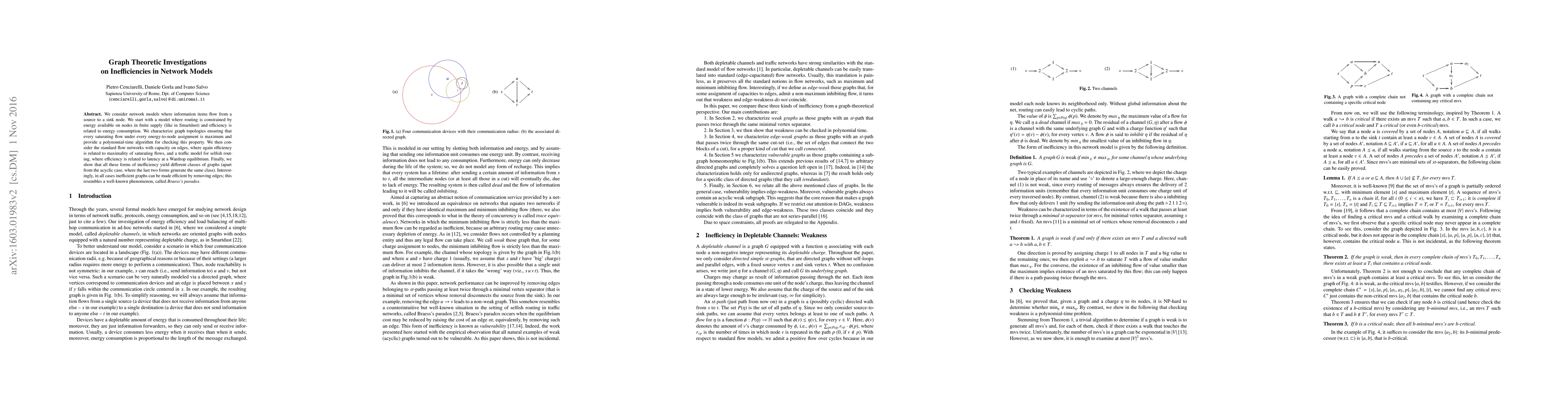Thumbnail for Graph Theoretic Investigations on Inefficiencies in Network Models