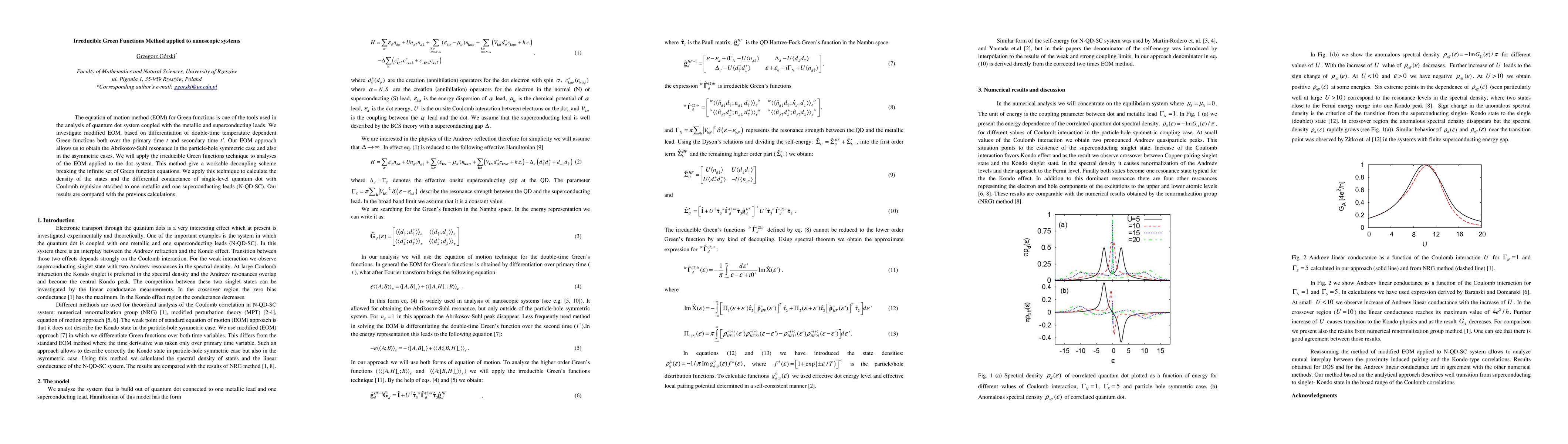 Thumbnail for Irreducible Green Functions Method applied to nanoscopic systems