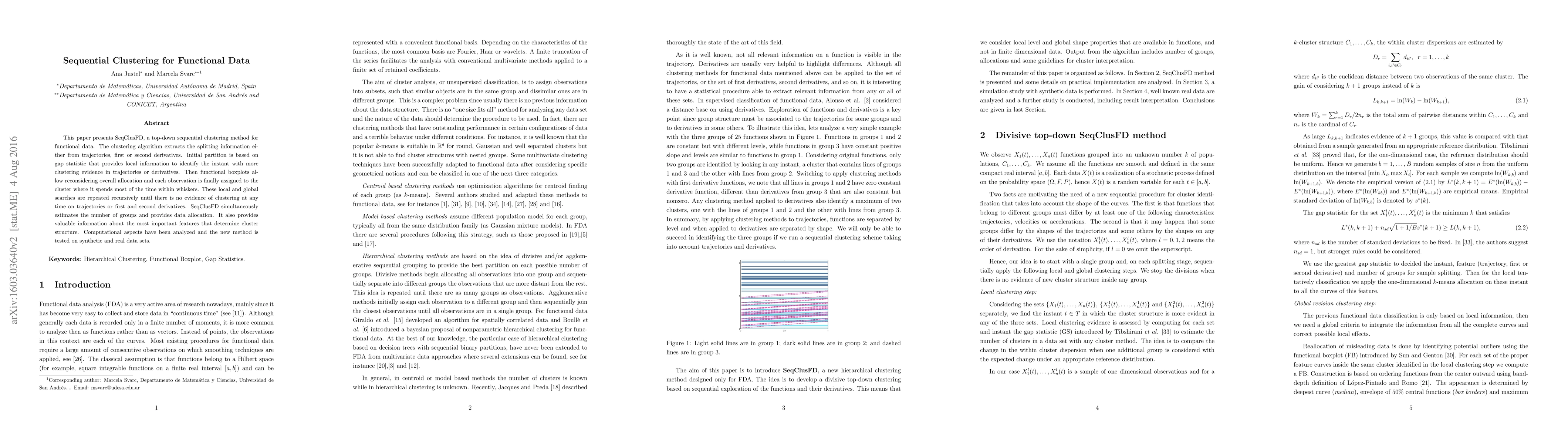 Thumbnail for Sequential Clustering for Functional Data