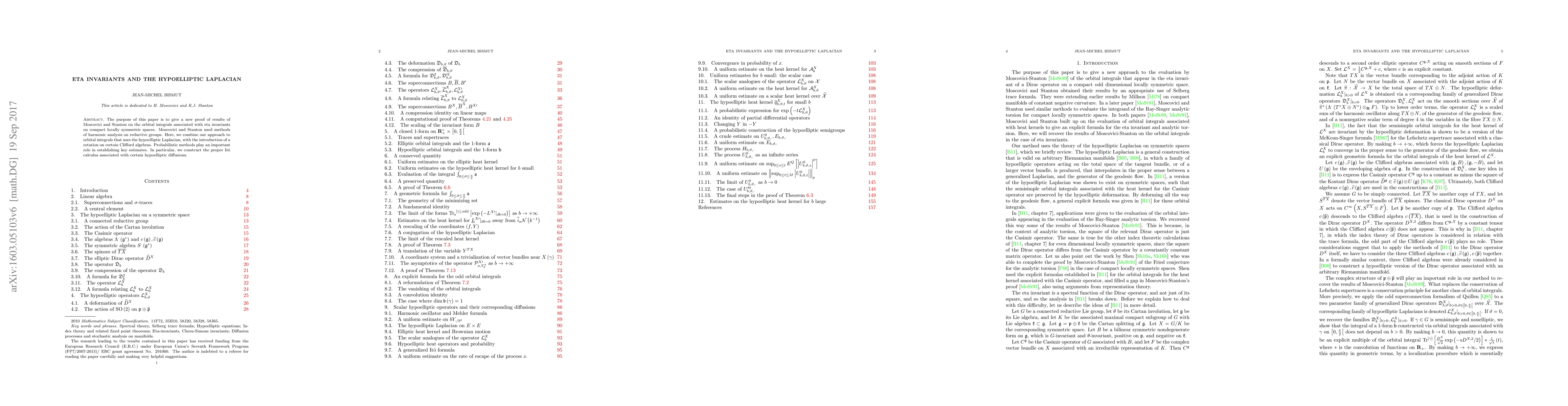 Thumbnail for Eta invariants and the hypoelliptic Laplacian