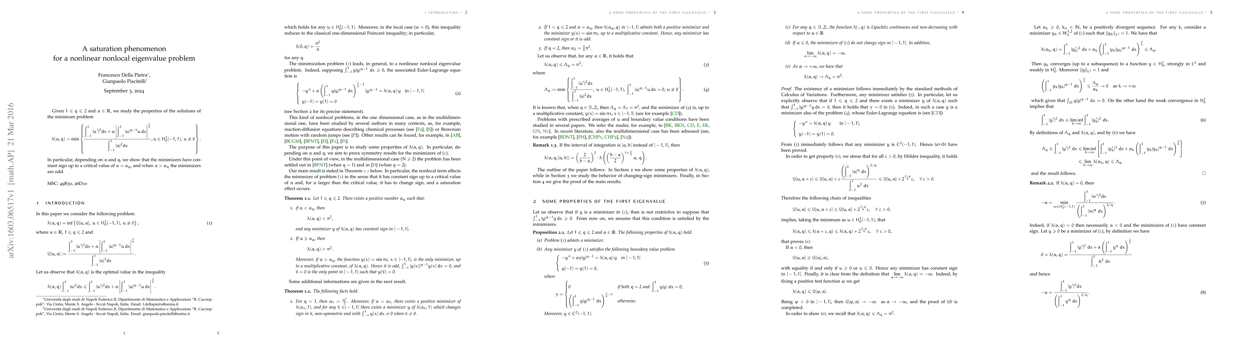Thumbnail for A saturation phenomenon for a nonlinear nonlocal eigenvalue problem