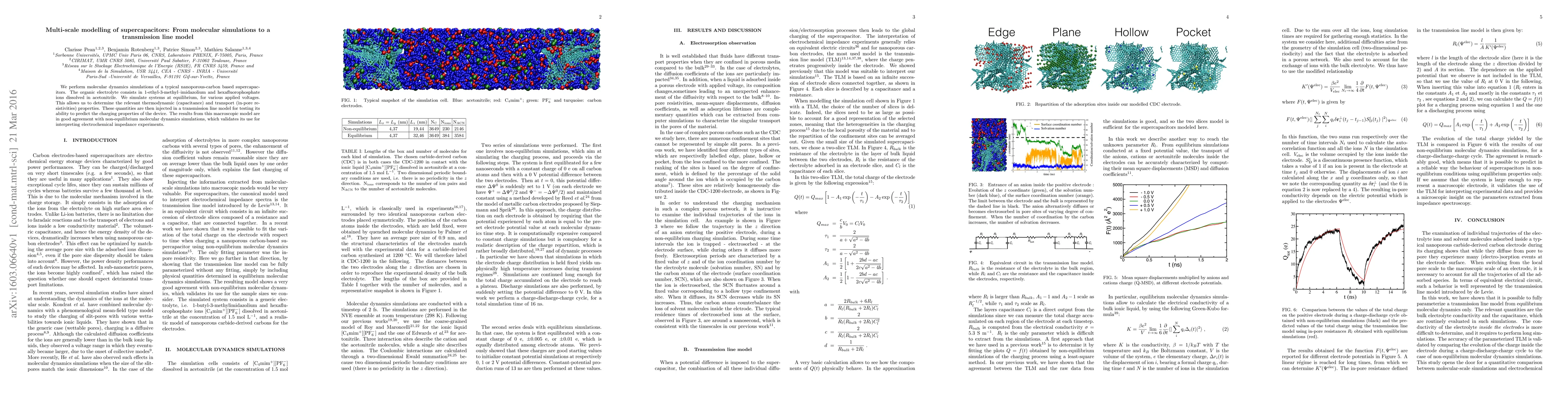 Thumbnail for Multi-scale modelling of supercapacitors: From molecular simulations to
  a transmission line model