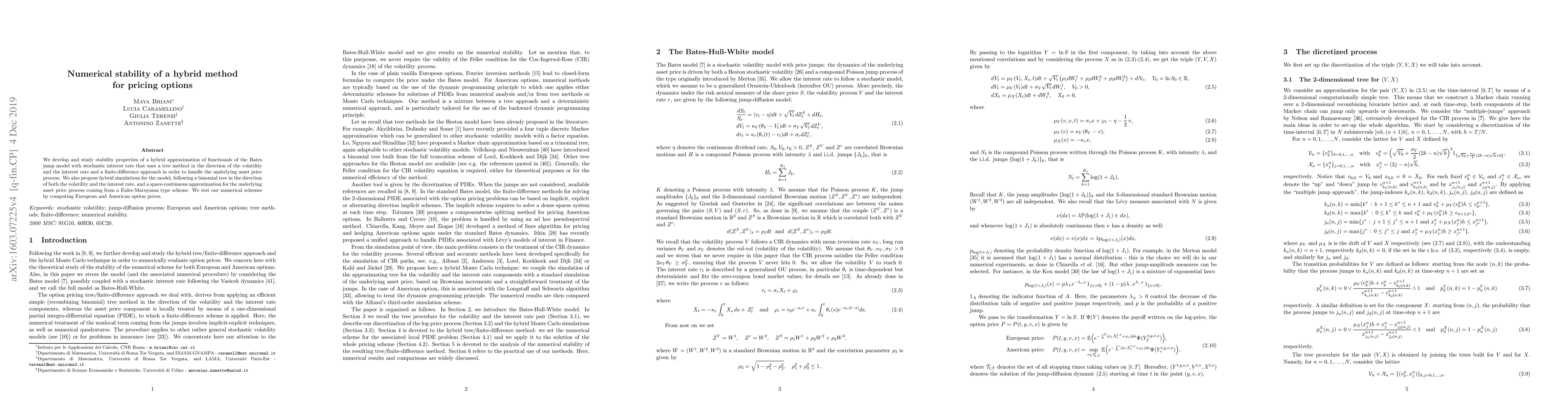Thumbnail for Numerical stability of a hybrid method for pricing options