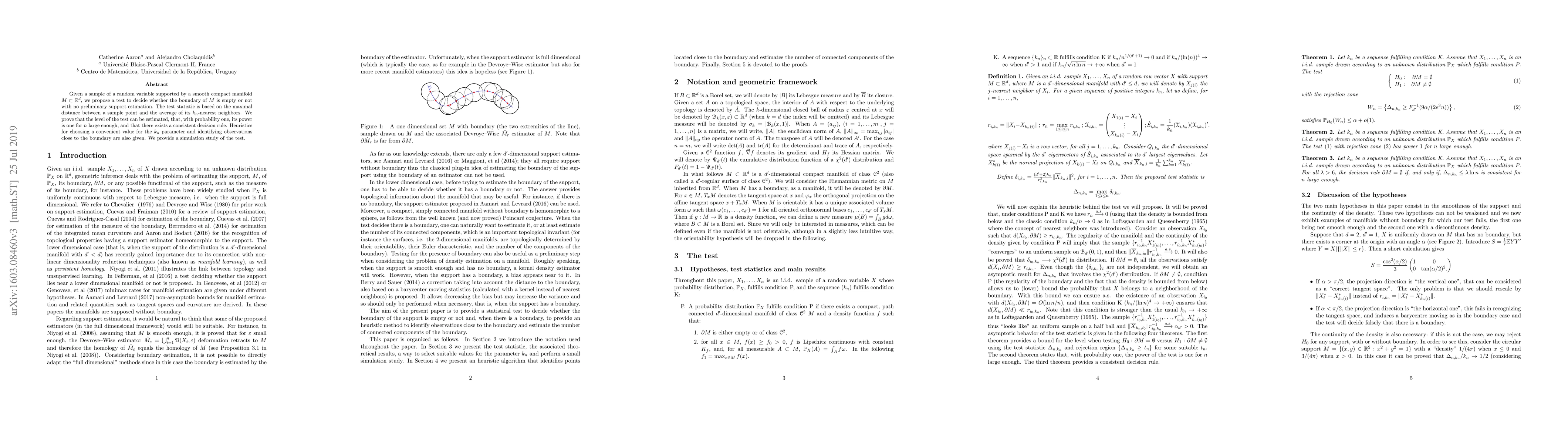 Thumbnail for On boundary detection