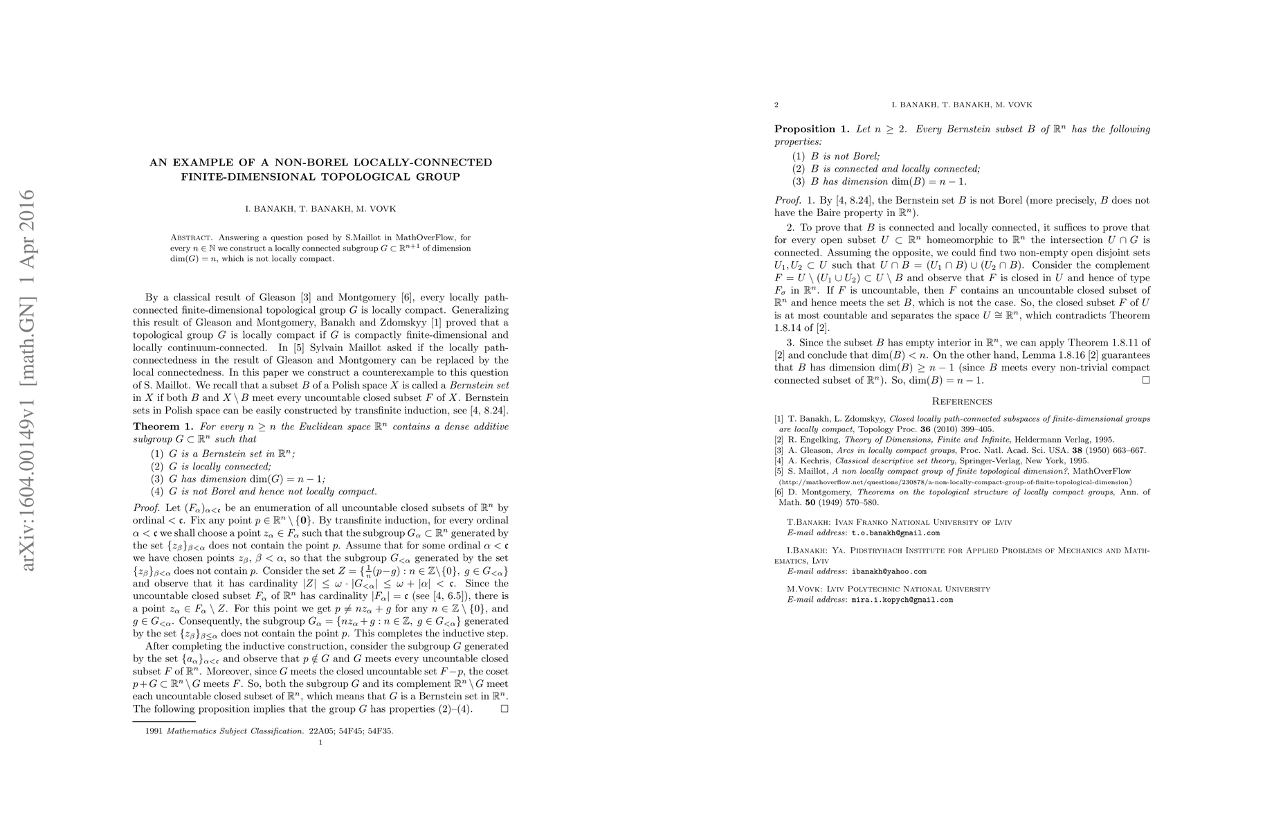 Thumbnail for An example of a non-Borel locally-connected finite-dimensional
  topological group