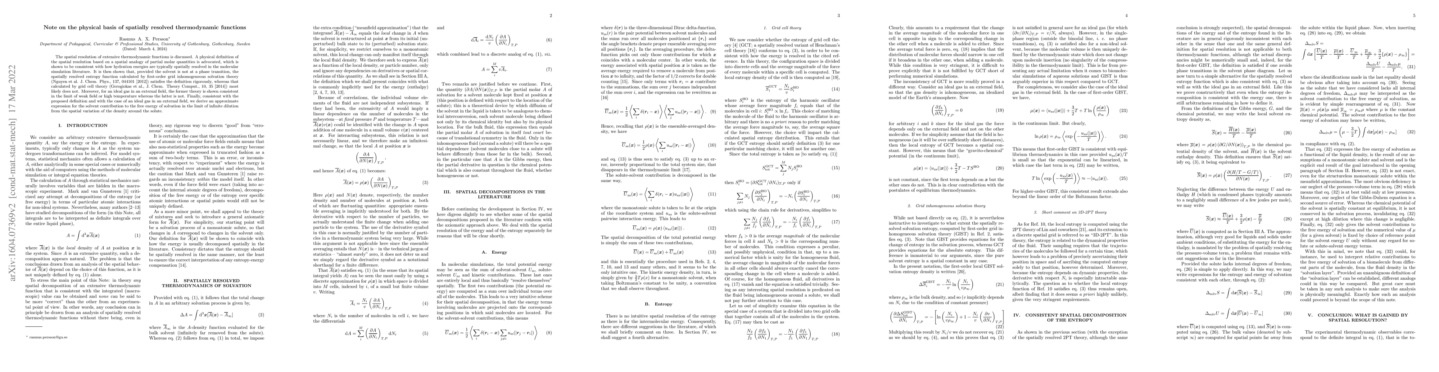 Thumbnail for Note on the physical basis of spatially resolved thermodynamic functions