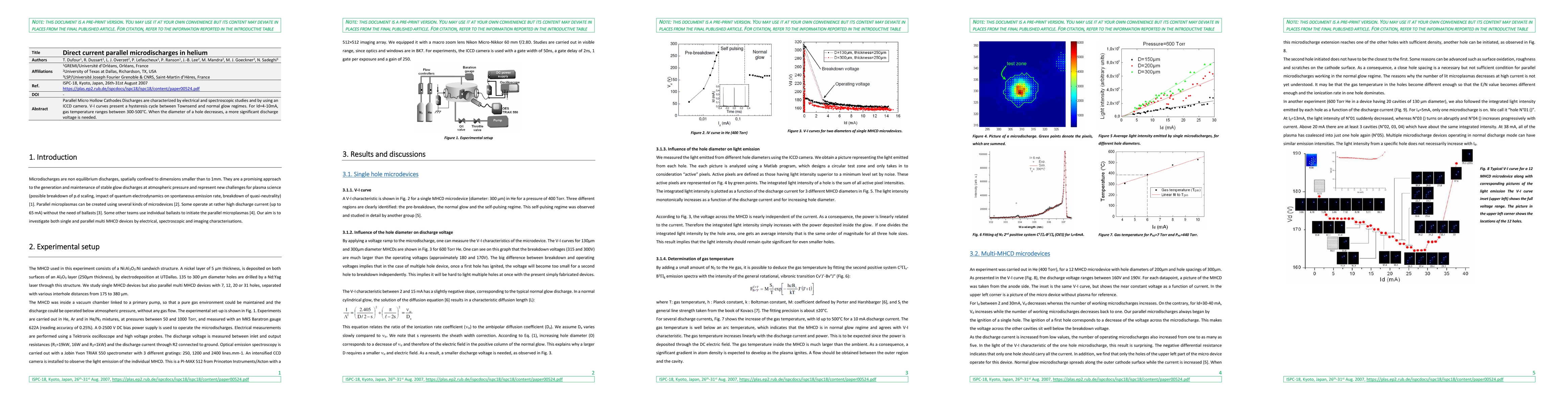Thumbnail for Direct current parallel microdischarges in helium
