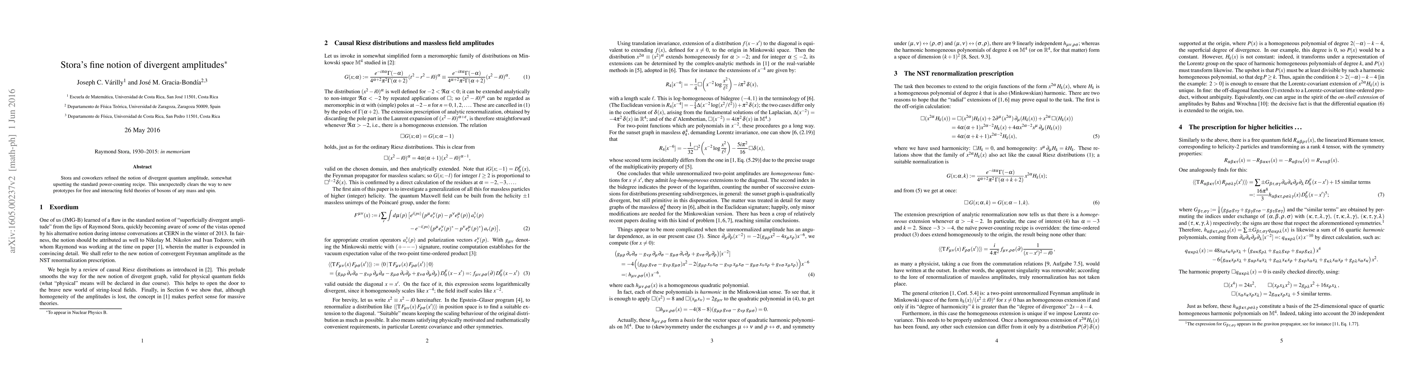 Thumbnail for Stora's fine notion of divergent amplitudes